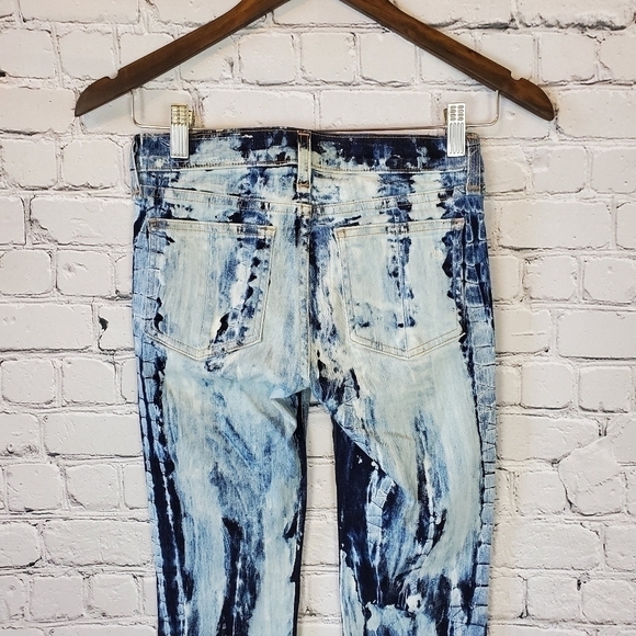 𝅺RAG and bone acid washed tye dye skinny jeans 24 - Picture 8 of 12